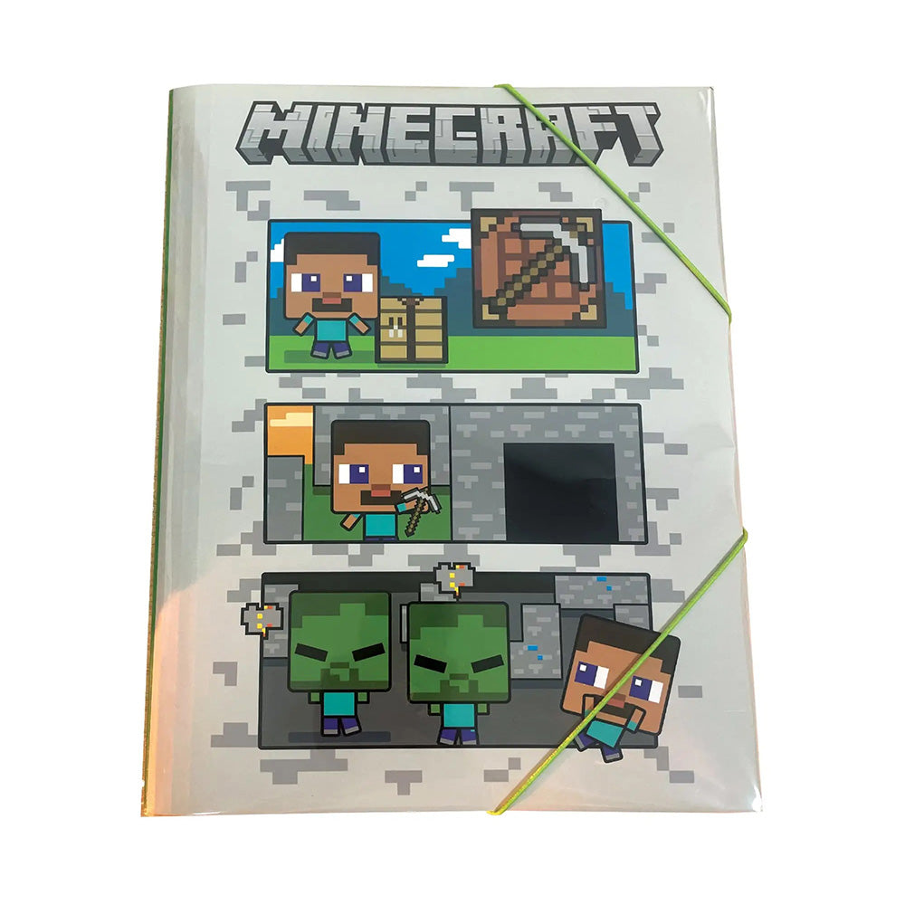 Gim Ντοσιέ με Λάστιχο A4 Minecraft