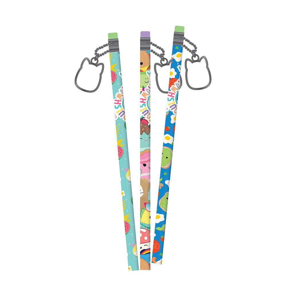 Gim Μολύβι Με Γόμα & Διακοσμητικό Squishmallows 3 Σχέδια - 1 Τμχ