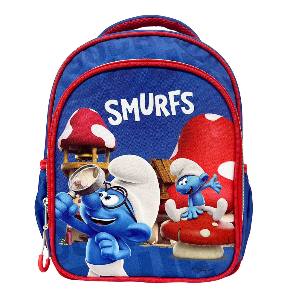 Gim Σχολική Τσάντα Πλάτης Νηπίου Smurfs 30(Υ)X25(Π)X15(Μ) Eκ