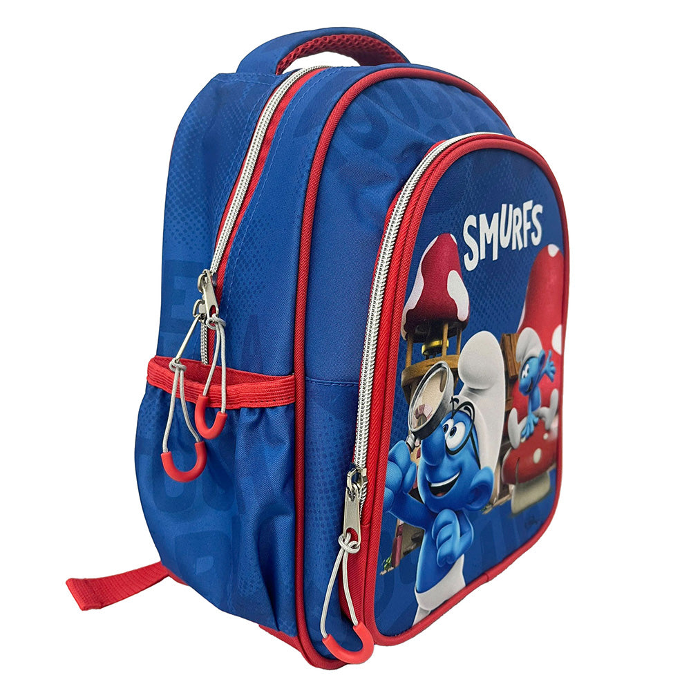 Gim Σχολική Τσάντα Πλάτης Νηπίου Smurfs 30(Υ)X25(Π)X15(Μ) Eκ