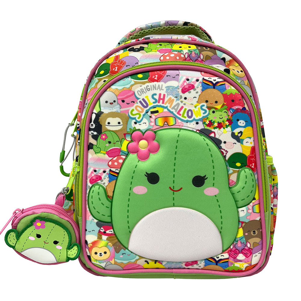 Gim Σχολική Τσάντα Πλάτης Νηπίου Squishmallows Cactus 30(Υ)X25(Π)X15(Μ) Eκ