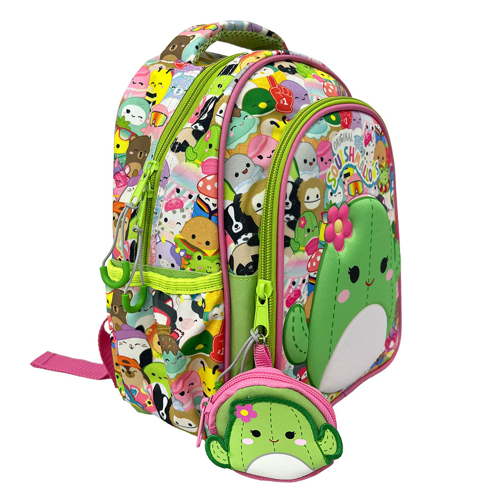 Gim Σχολική Τσάντα Πλάτης Νηπίου Squishmallows Cactus 30(Υ)X25(Π)X15(Μ) Eκ