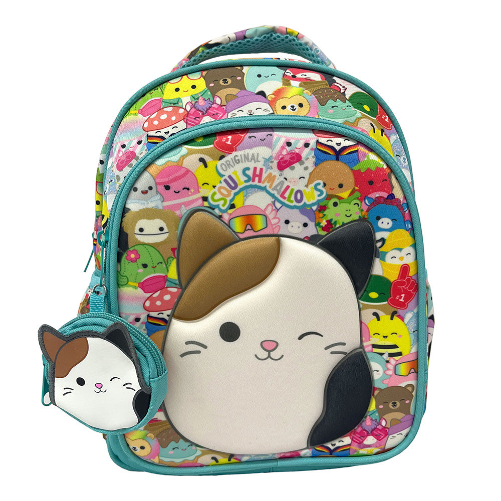 Gim Σχολική Τσάντα Πλάτης Νηπίου Squishmallows Cat 30(Υ)X25(Π)X15(Μ) Eκ
