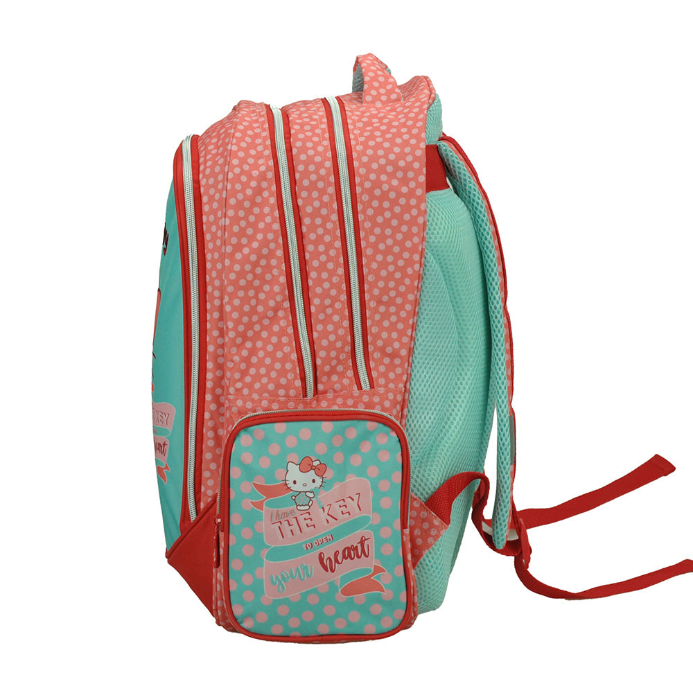 Gim Σχολική Τσάντα Πλάτης Δημοτικού Οβάλ Hello Kitty Sweetheart 35(Μ)X20(Π)X46(Υ) Εκ