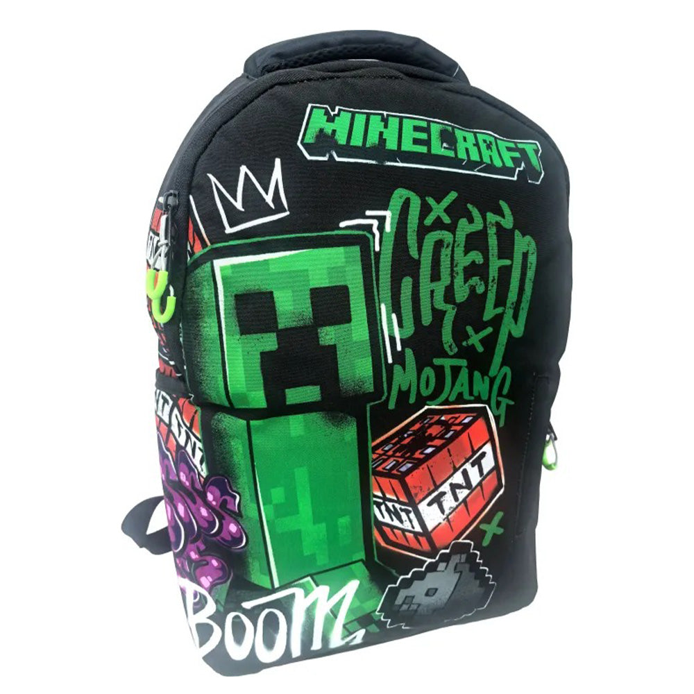 Gim Σχολική Τσάντα Πλάτης Sport Minecraft Metro Art  35(Μ)X20(Π)X46(Υ) Εκ