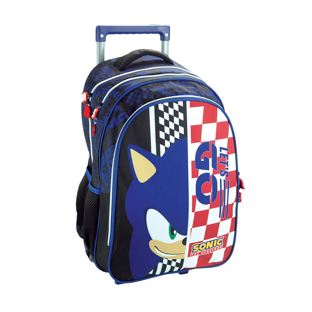 Gim Σχολική Τσάντα Τρόλεϊ Δημοτικού Sonic Classic 35x20x52 εκ