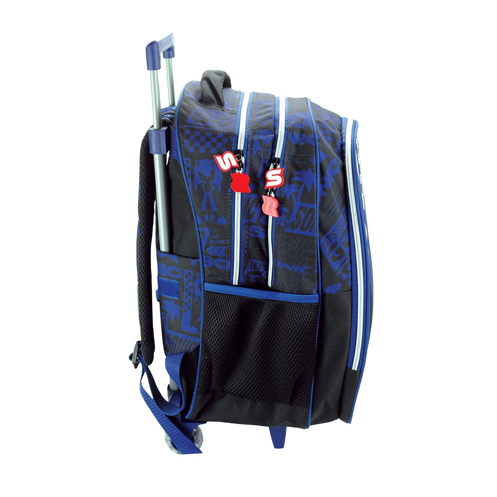 Gim Σχολική Τσάντα Τρόλεϊ Δημοτικού Sonic Classic 35x20x52 εκ