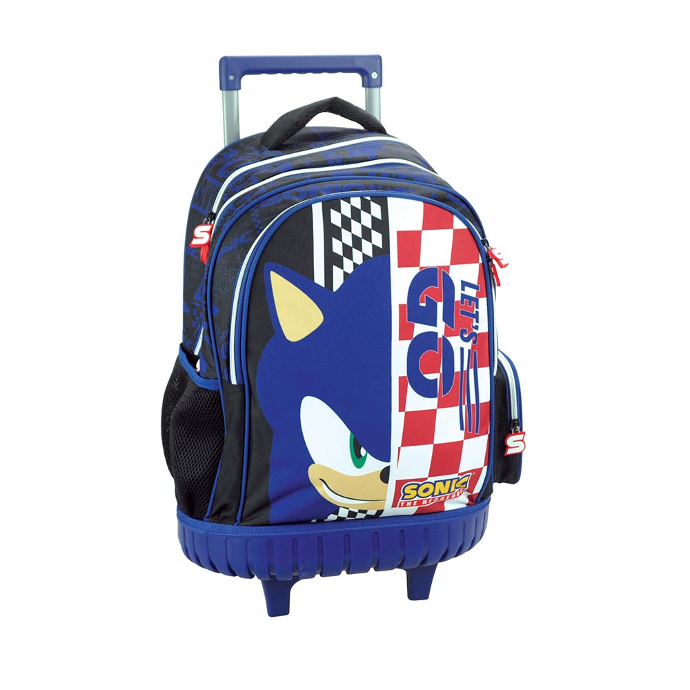 Gim Σχολική Τσάντα Τρόλεϊ Sonic Classic 35x20x52 εκ
