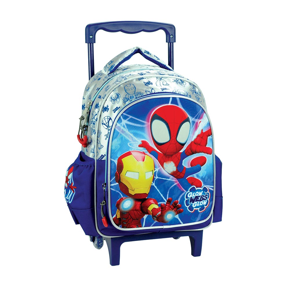 Gim Σχολική Τσάντα Τρόλεϊ Νηπίου Spidey Amazing Friends 25x15x35 εκ