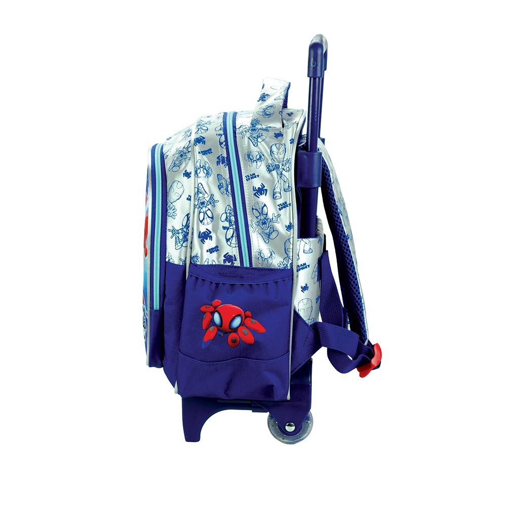 Gim Σχολική Τσάντα Τρόλεϊ Νηπίου Spidey Amazing Friends 25x15x35 εκ