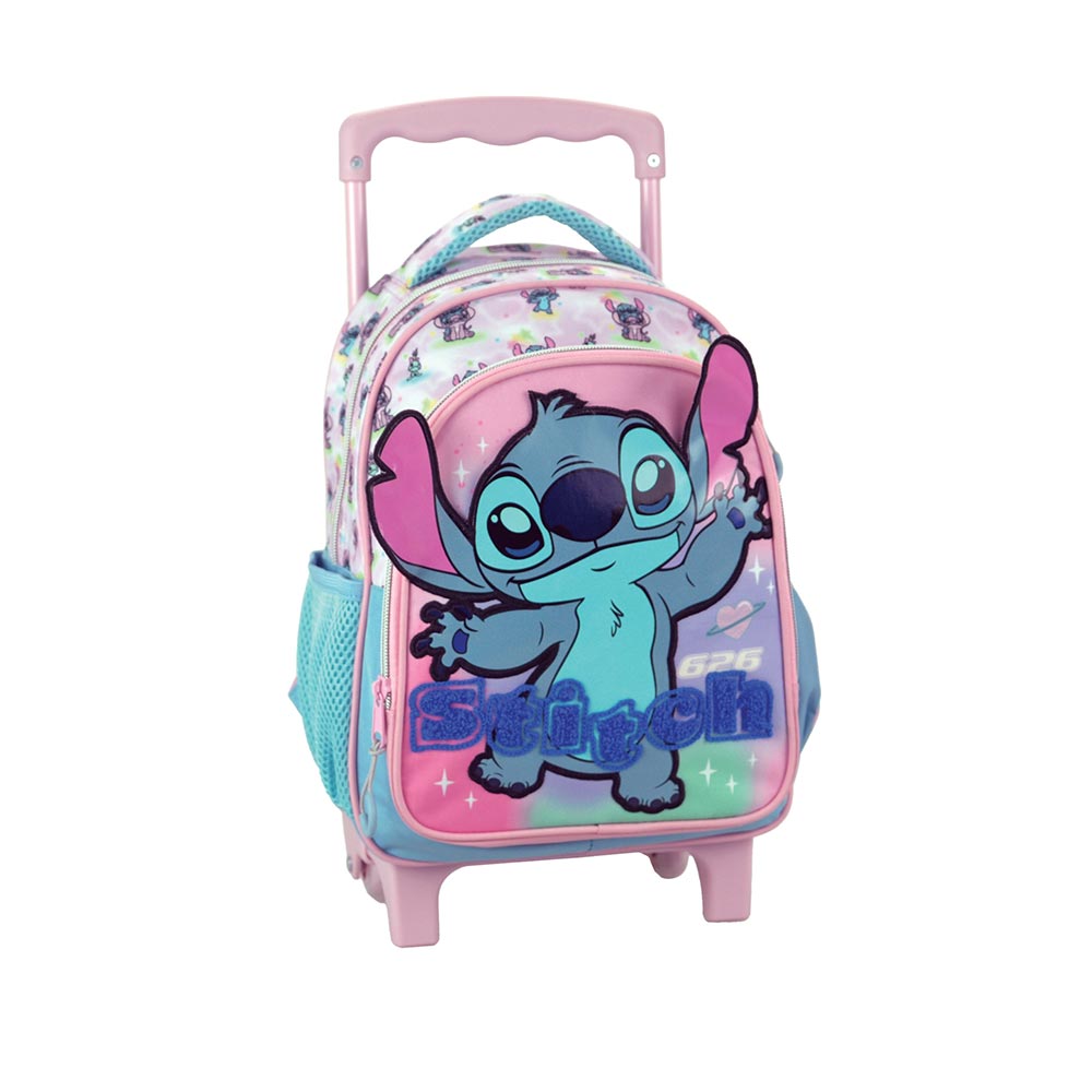 Gim Σχολική Τσάντα Τρόλεϊ Νηπίου Stitch Brush it Out 25x15x35 εκ