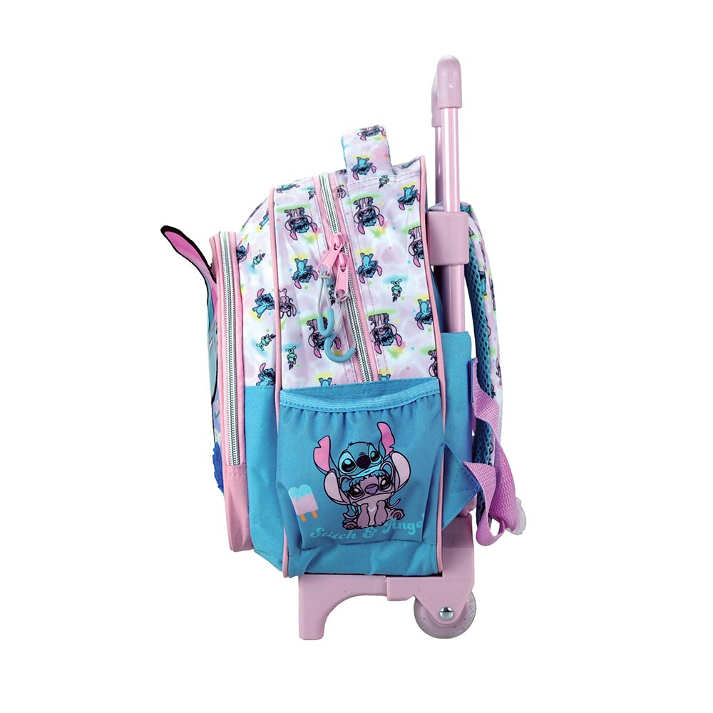 Gim Σχολική Τσάντα Τρόλεϊ Νηπίου Stitch Brush it Out 25x15x35 εκ