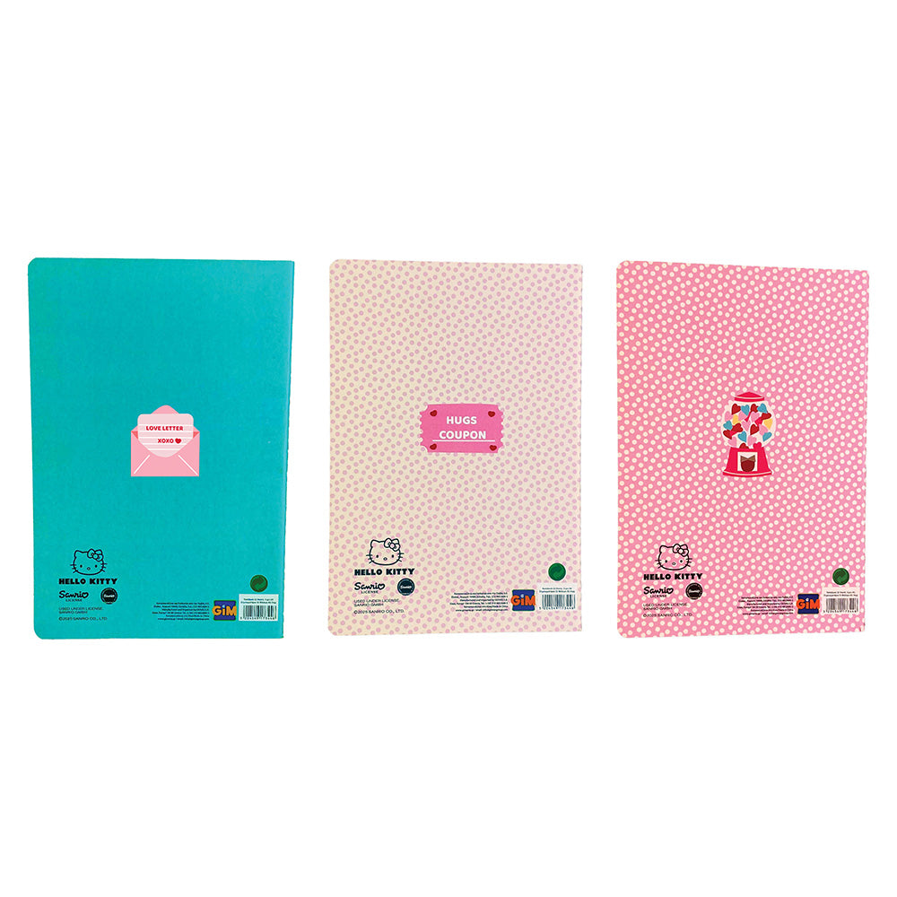 Gim Σημειωματάριο Α5 3Τμχ Hello Kitty Sweetheart