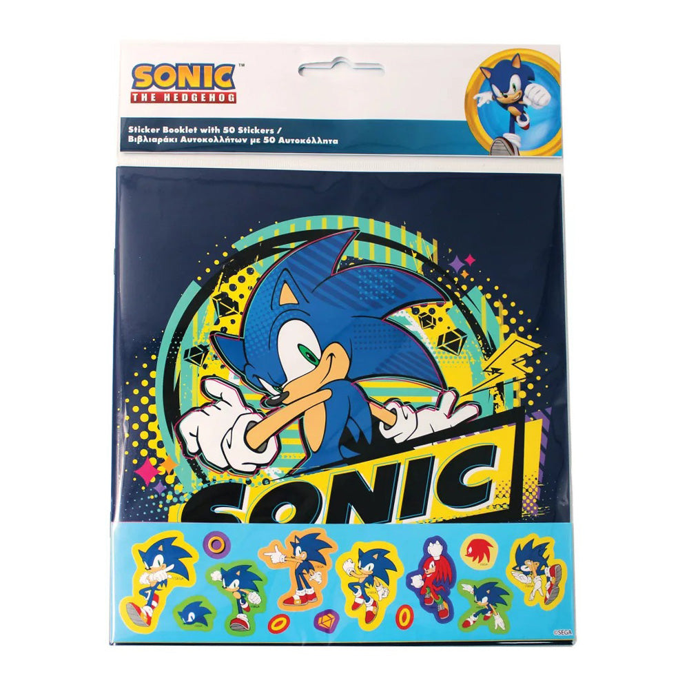 Gim Άλμπουμ με 50 Αυτοκόλλητα Sonic The Hedgehog