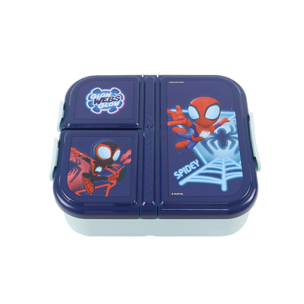 Gim Δοχείο Φαγητού Πλαστικό Spidey Amazing Friends 3 Χώρων 800ml