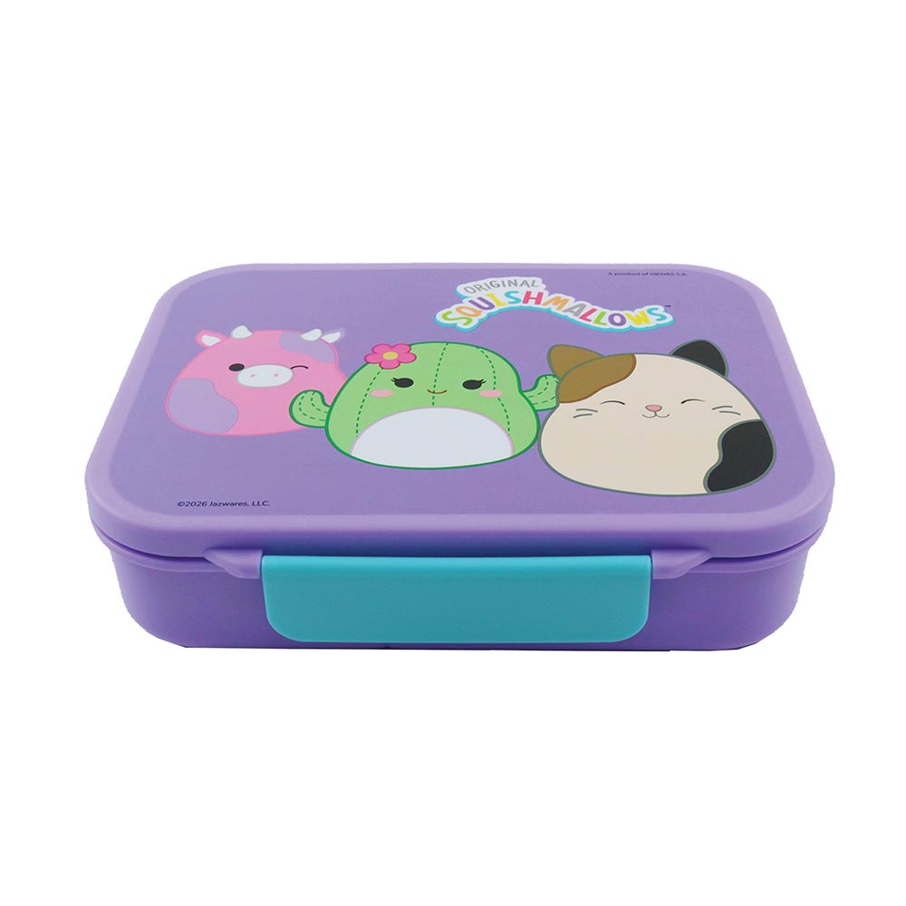 Gim Δοχείο Φαγητού Πλαστικό Squishmallows 3 Χώρων 1000ml