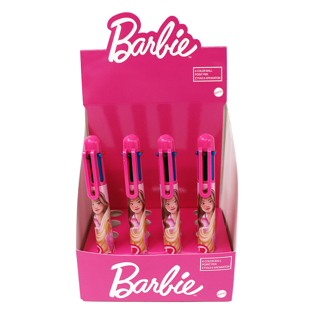 Gim Στυλό 6 Χρώματα Barbie - 1 Τμχ