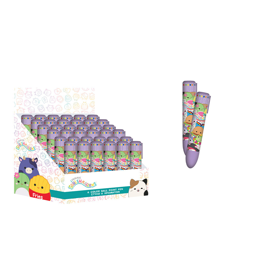 Gim Στυλό 6 Χρώματα Squishmallows - 1 Τμχ