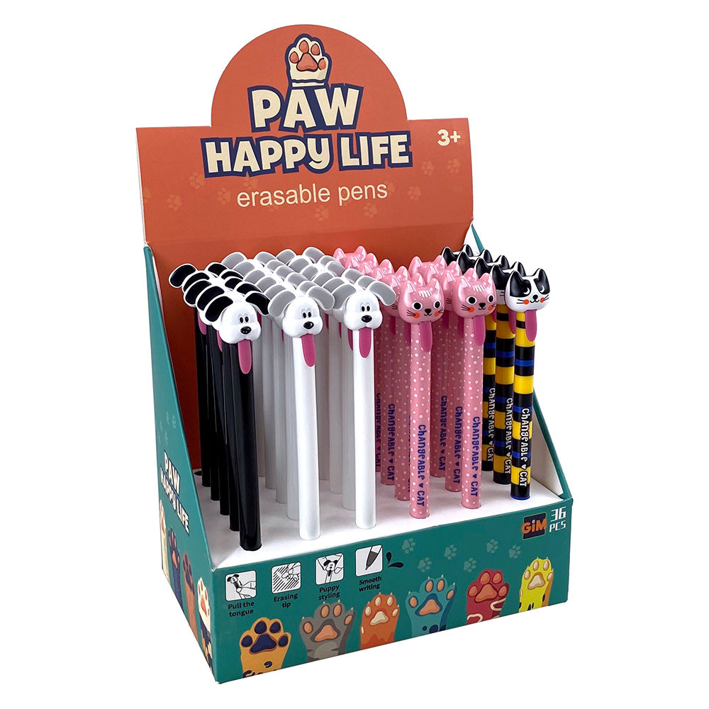 Gim Στυλό Που Σβήνει Happy Life Pets 4 Σχέδια