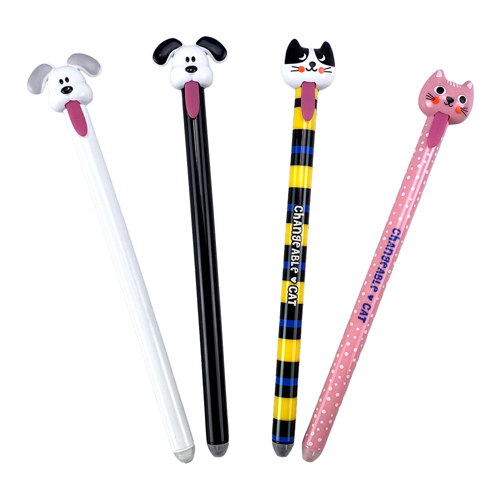 Gim Στυλό Που Σβήνει Happy Life Pets 4 Σχέδια