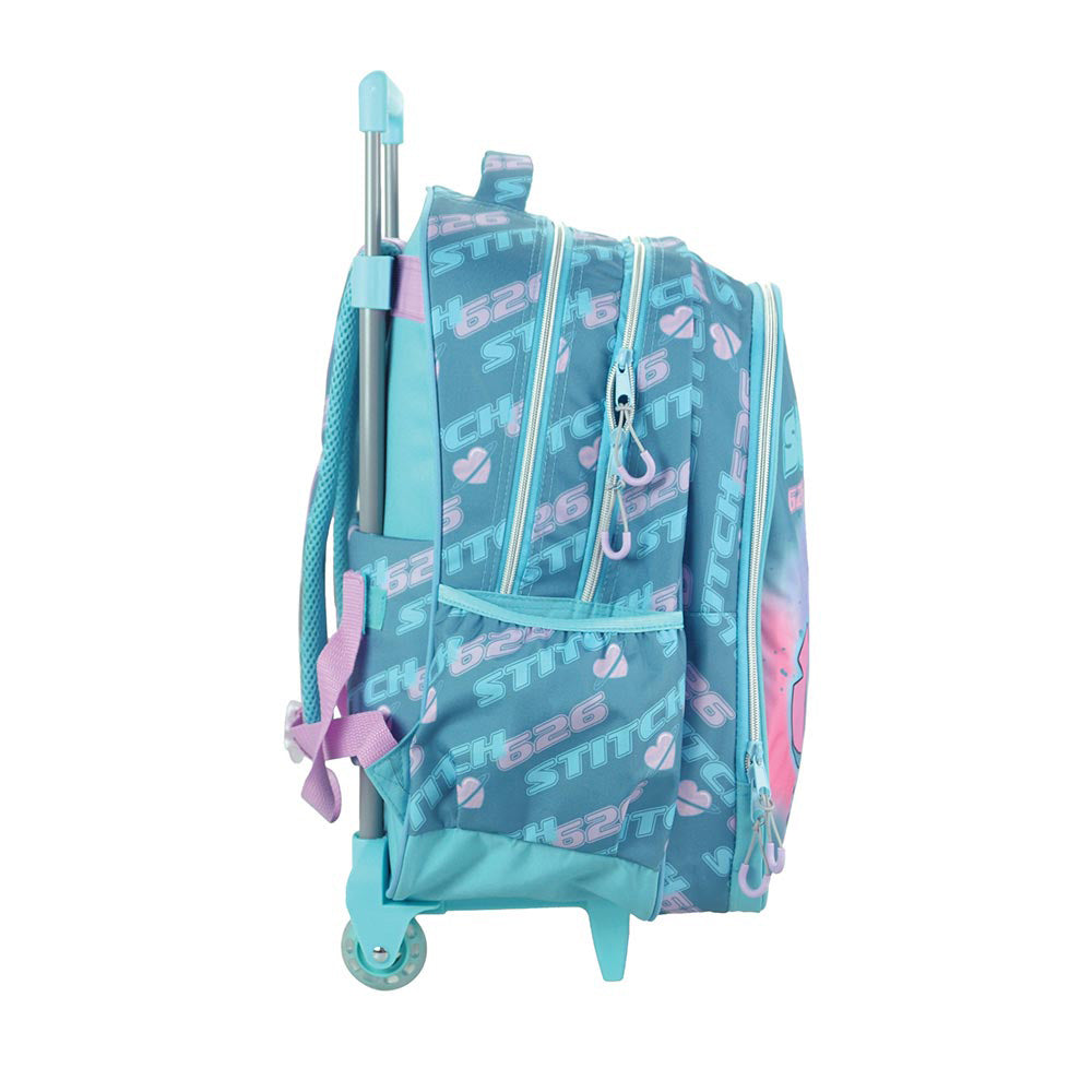 Gim Σχολική Τσάντα Τρόλεϊ Δημοτικού Stitch Brush It Out 35(Μ)x20(Π)x52(Υ) εκ