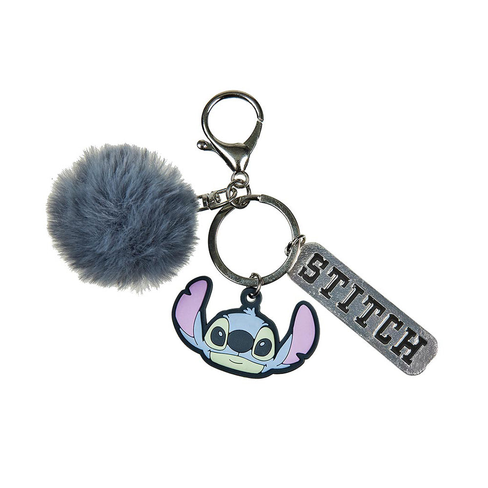 Gim Μπρελόκ Φιγούρα Stitch με Πομ Πομ 