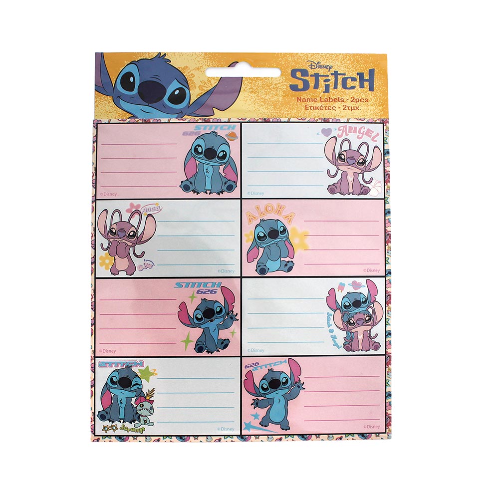 Gim Σχολικές Αυτοκόλλητες Ετικέτες Stitch