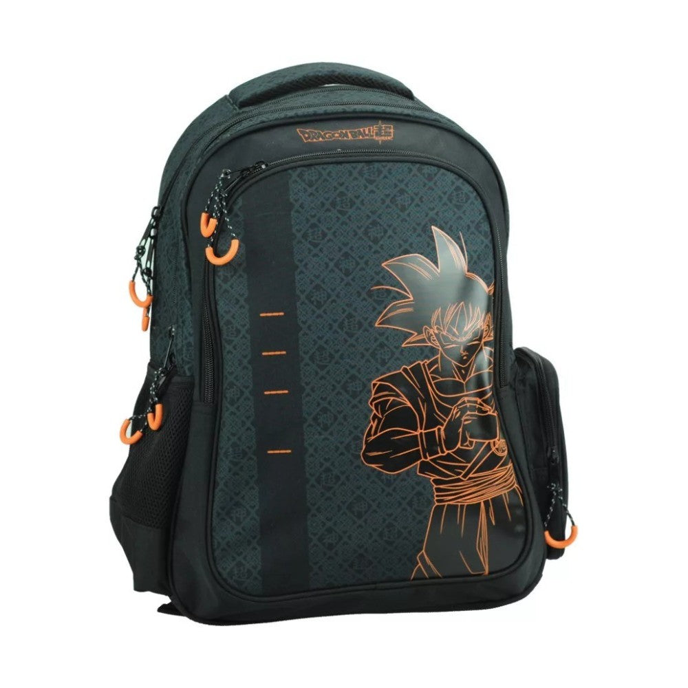Gim Σχολική Τσάντα Δημοτικού Πλάτης Οβάλ Dragon Ball Goku 30(Μ)x15(Π)x42(Υ) εκ