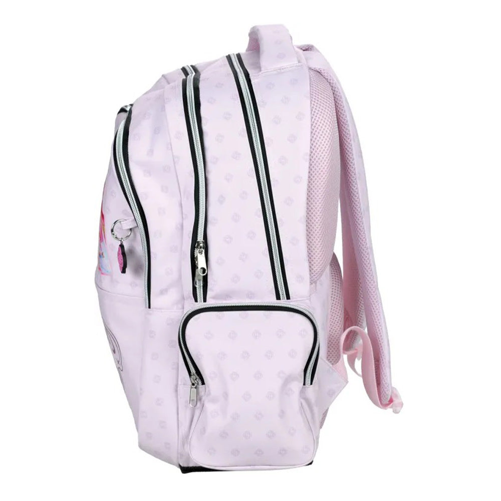 Gim Σχολική Τσάντα Δημοτικού Πλάτης Οβάλ Demon Hunters Pink Huntrix 35(Μ)x20(Π)x46(Υ) εκ