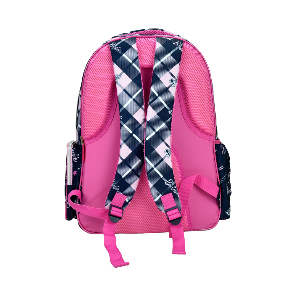 Gim Σχολική Τσάντα Πλάτης Δημοτικού Οβάλ Barbie Varsity 35x20x46 εκ