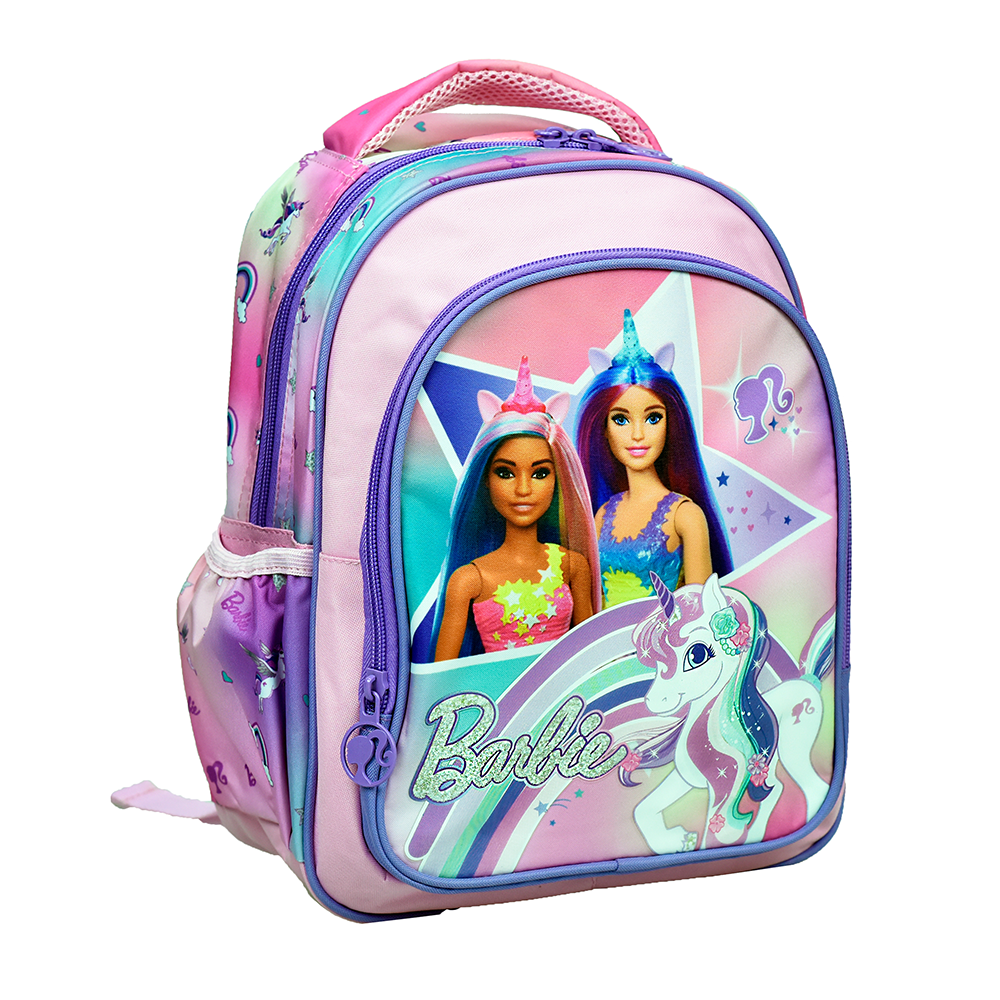 Gim Σχολική Τσάντα Πλάτης Νηπίου Barbie Unicorn 25x15x30 εκ
