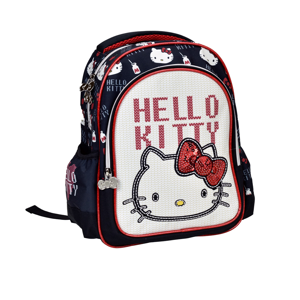 Gim Σχολική Τσάντα Πλάτης Νηπίου Hello Kitty Croche 25x15x30 εκ