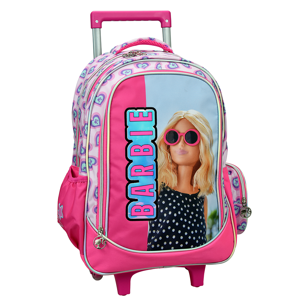 Gim Σχολική Τσάντα Τρόλεϊ Δημοτικού Barbie Holographic 35x20x46 εκ