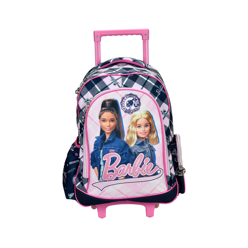 Gim Σχολική Τσάντα Τρόλεϊ Δημοτικού Barbie Varsity 35x20x46 εκ