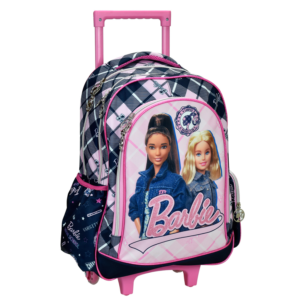 Gim Σχολική Τσάντα Τρόλεϊ Δημοτικού Barbie Varsity 35x20x46 εκ