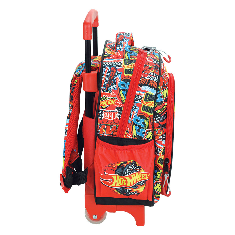 Gim Σχολική Τσάντα Τρόλεϊ Νηπίου Hot Wheels Race to Win 25(Μ)X15(Π)X30(Υ) Eκ