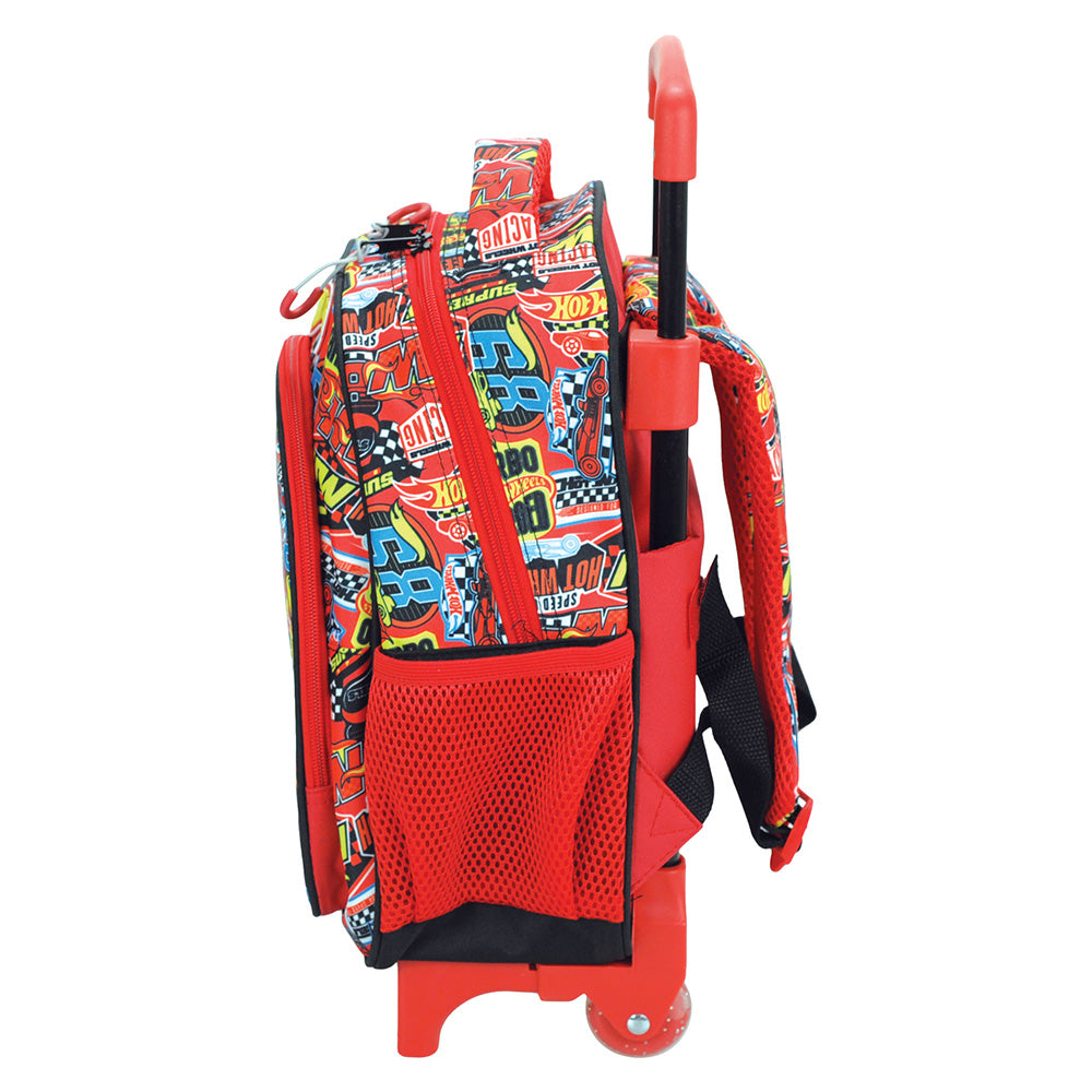 Gim Σχολική Τσάντα Τρόλεϊ Νηπίου Hot Wheels Race to Win 25(Μ)X15(Π)X30(Υ) Eκ