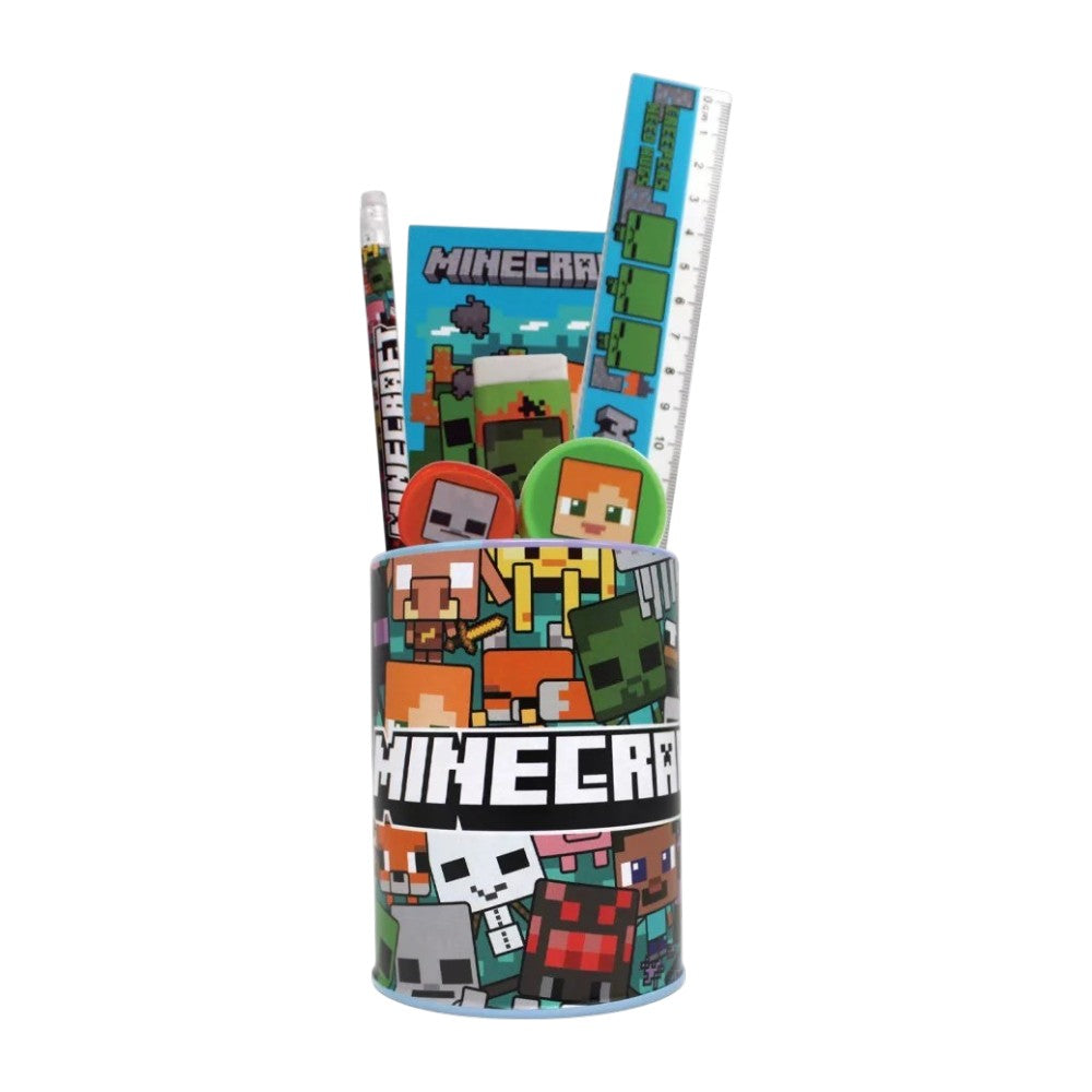 Gim Σχολικό Σετ Γραφικής Ύλης με Μολυβοθήκη Minecraft