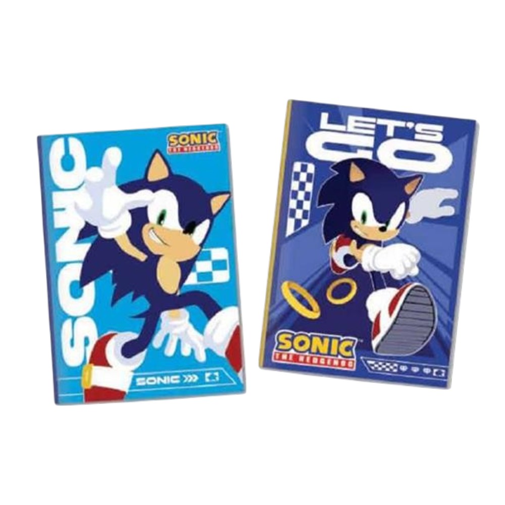 Gim Τετράδιο Καρφίτσα Ριγέ B5 Sonic Classic 40Φ σε 2 Σχέδια - 1 Τμχ