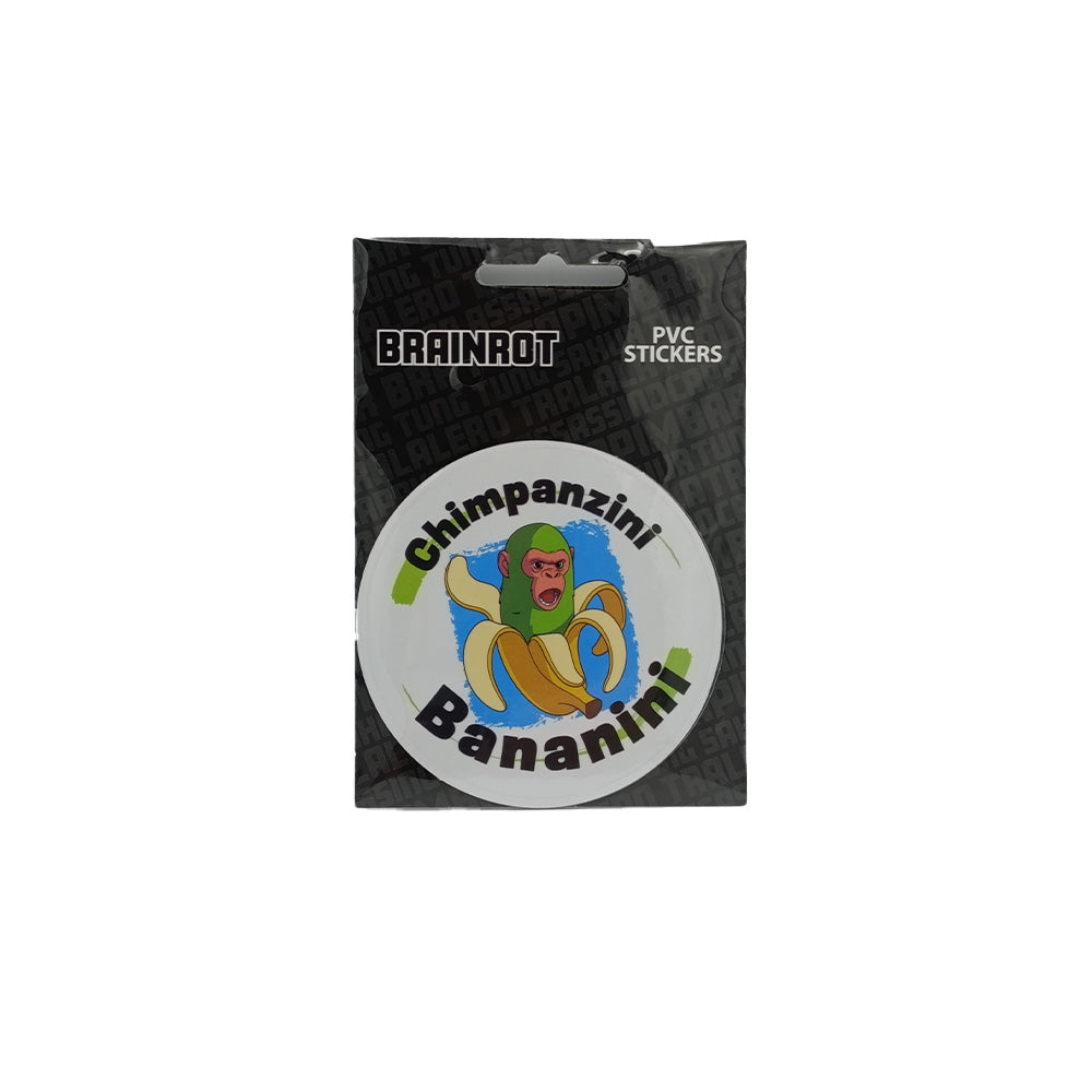 Gim Σετ Αυτοκόλλητα PVC 2 Τμχ Toikido Brainrot - Chimpanzini Bananini 