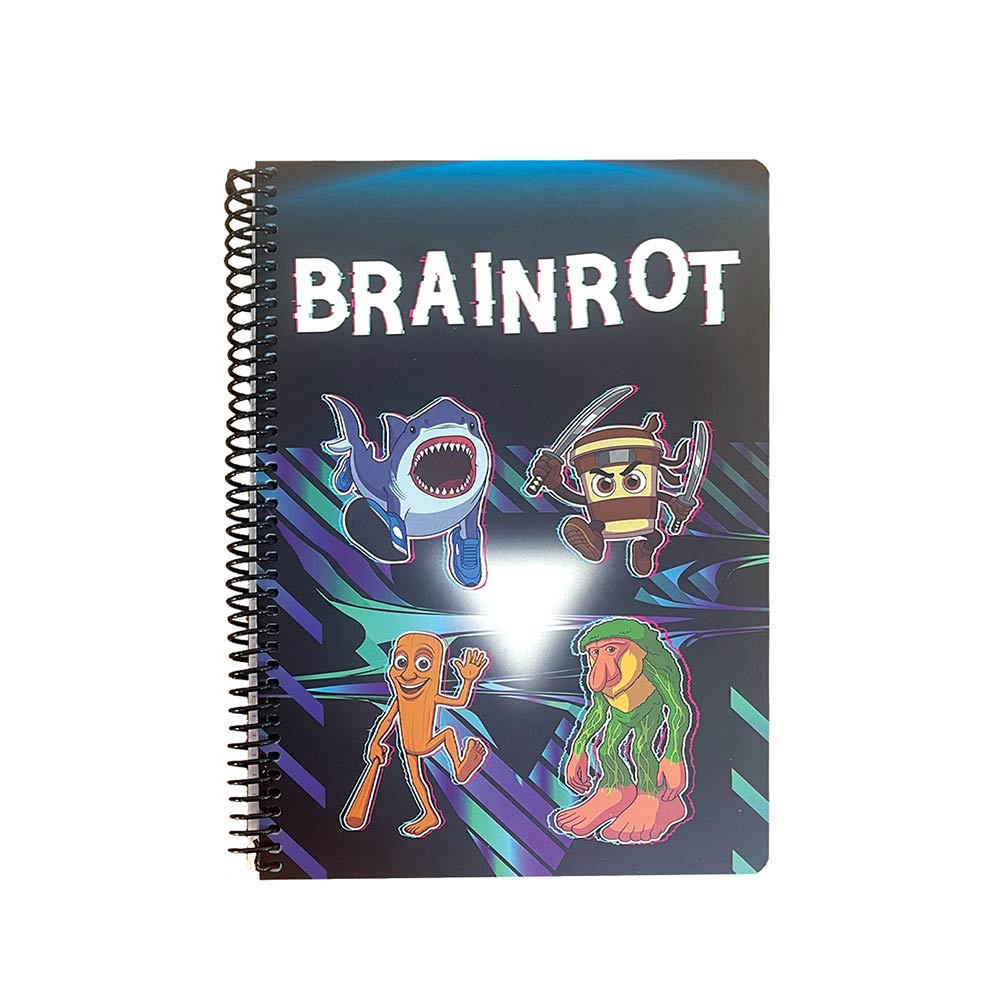 Gim Τετράδιο Σπιράλ Β5 Toikido Brainrot 17x25 εκ 2 Θεμάτων 70 Φ