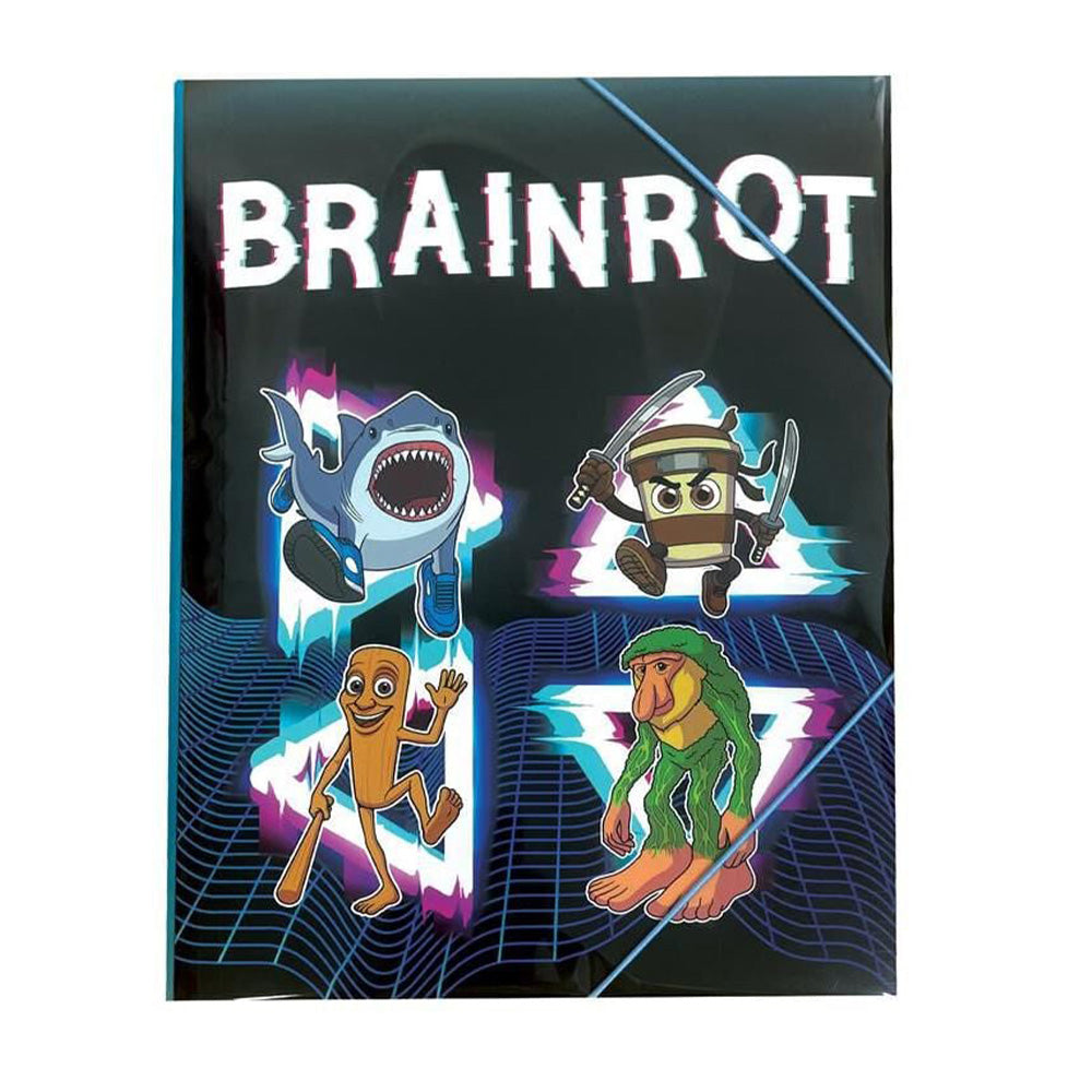 Gim Ντοσιέ με Λάστιχο Α4 Toikido Brain Rot 