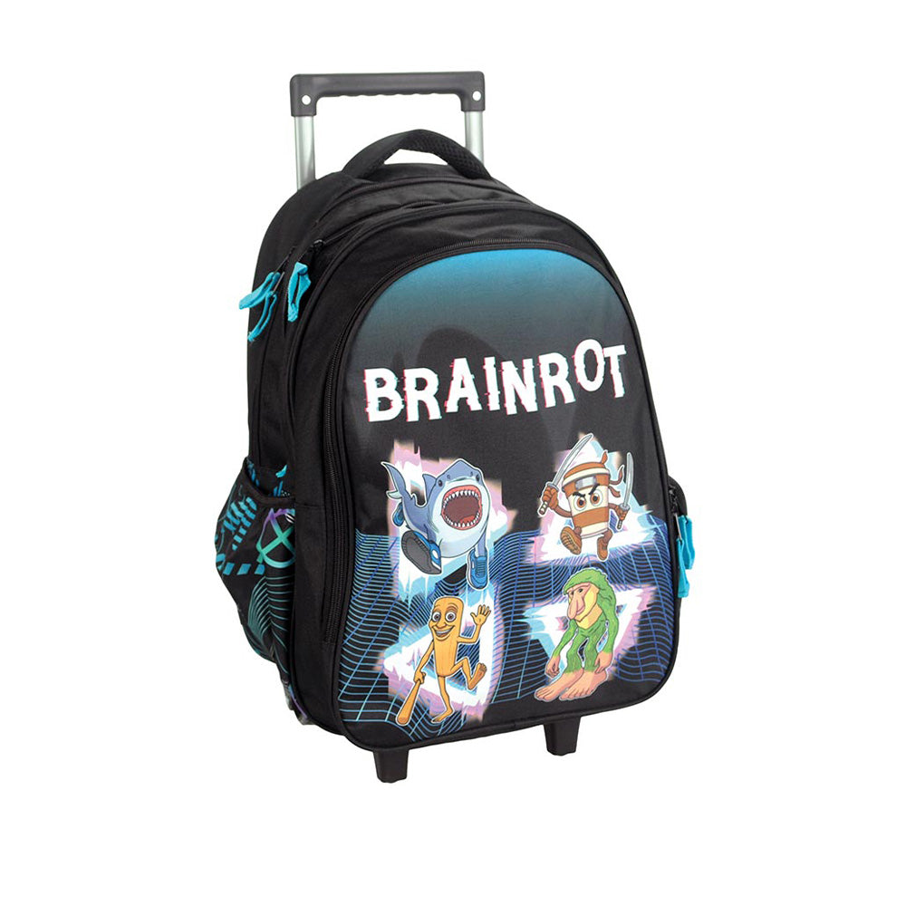 Gim Σχολική Τσάντα Τρόλεϊ Δημοτικού Toikido Brainrot 35(Μ)x20(Π)x52(Υ) εκ
