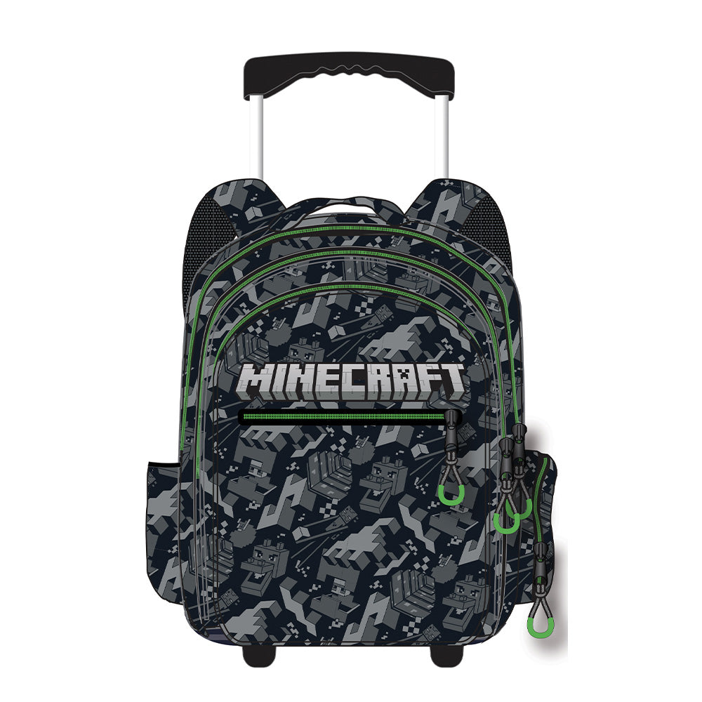 Gim Σχολική Τσάντα Τρόλεϊ Δημοτικού Minecraft Camo Terra 46(Μ)X35(Π)X20(Υ) Eκ