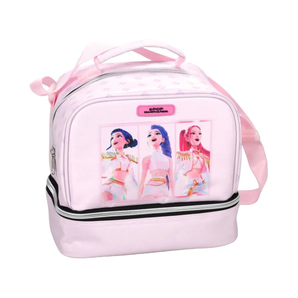 Gim Τσαντάκι Φαγητού Οβάλ Demon Hunters Pink Huntrix 20x15x21 εκ