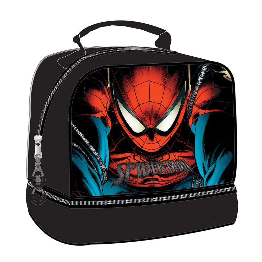 GimGim Τσαντάκι Φαγητού Οβάλ Spiderman City Webpapell.gr