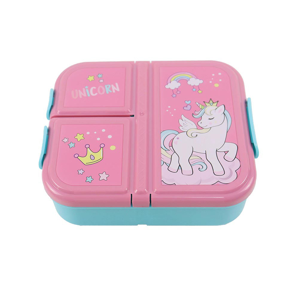 Gim Δοχείο Φαγητού Πλαστικό Unicorn 3 Χώρων 800ml