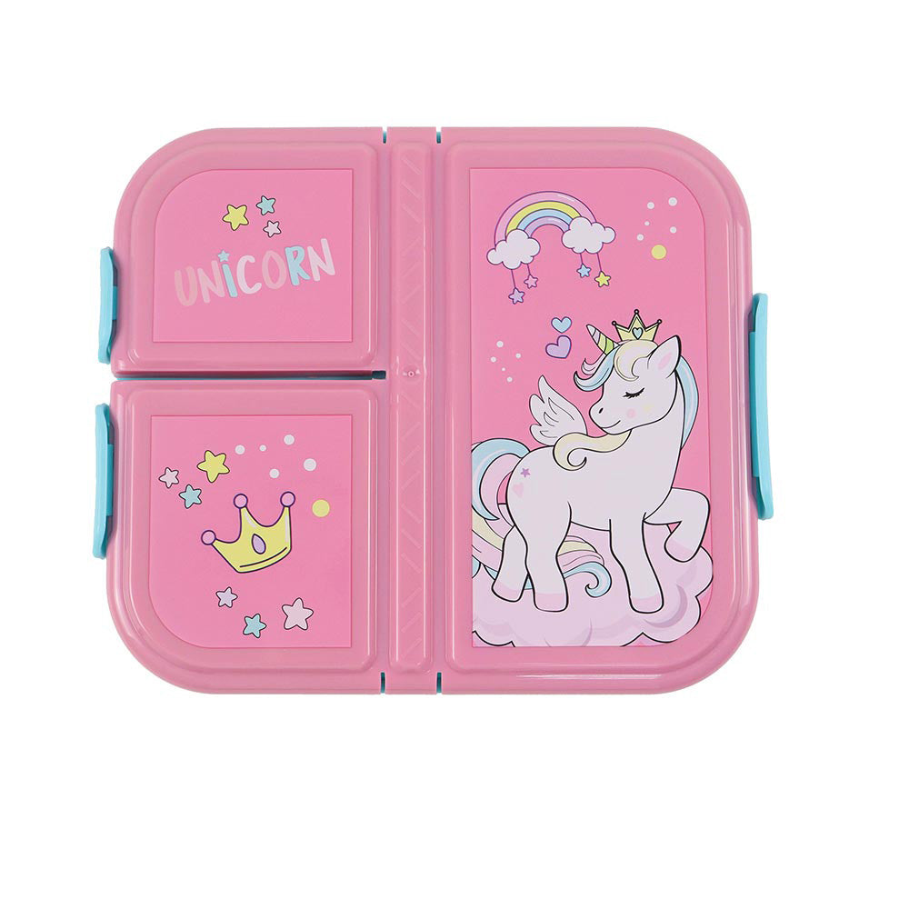 Gim Δοχείο Φαγητού Πλαστικό Unicorn 3 Χώρων 800ml