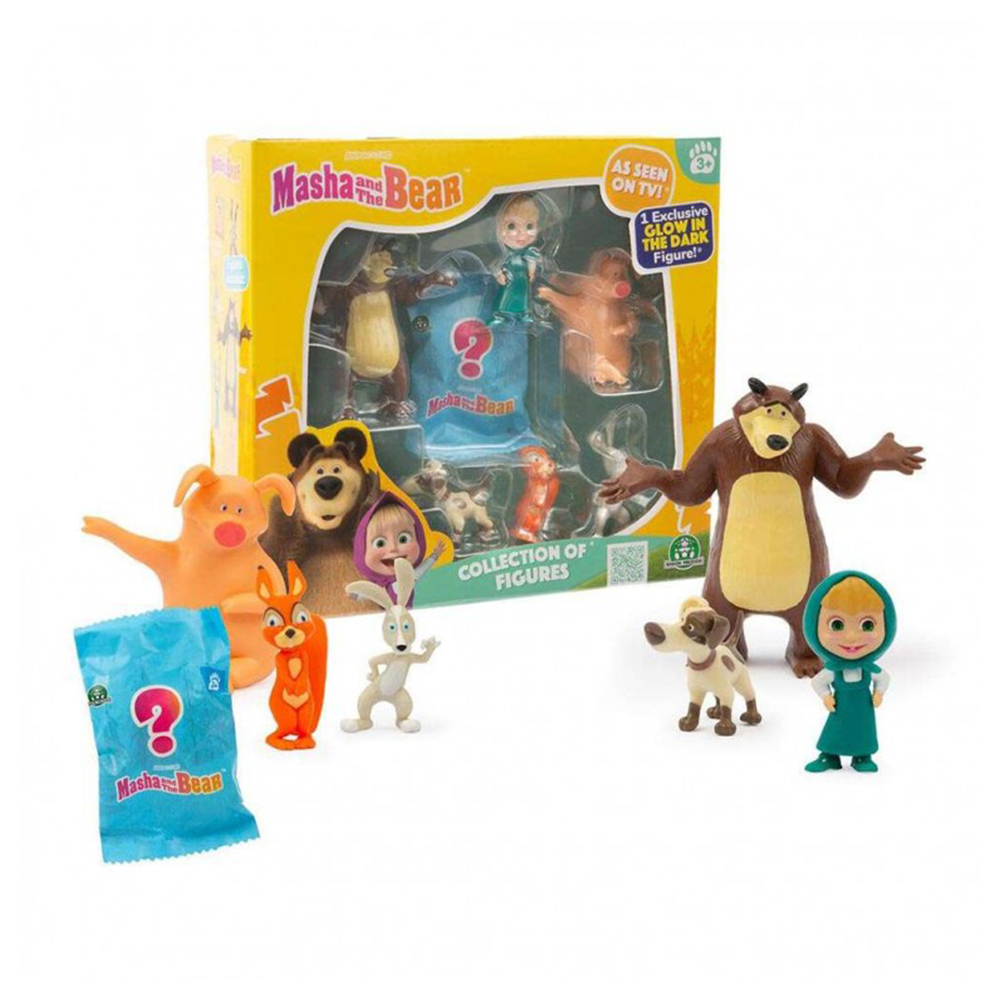 Giochi Preziosi Η Μάσα και ο Αρκούδος Σετ με 7 Φιγούρες Σειρά 2