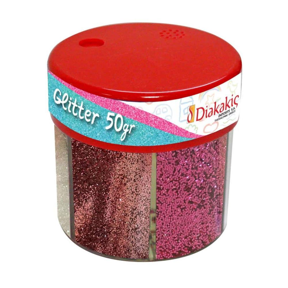 The Littlies Χρυσοσκονη Glitter 6 Χρωματα Παλ 50Gr